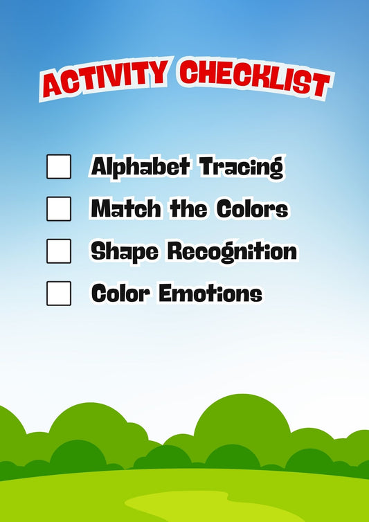 Learning Activity Booklet in Playful Illustrative Style