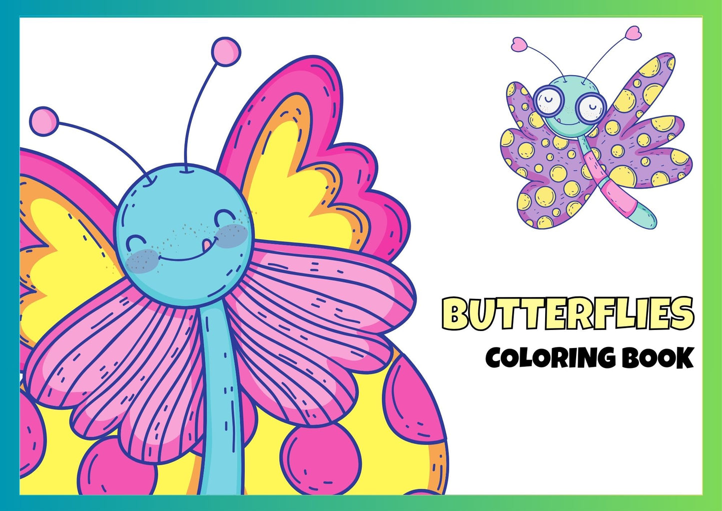 Butterflies Positive Affirmations Coloring Book