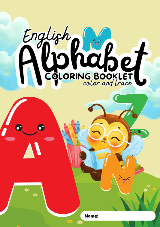 Farm Animals Coloring Booklet in Black Outline Style