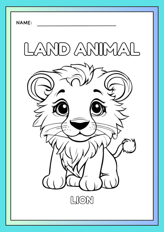 Land Animals Coloring Pages