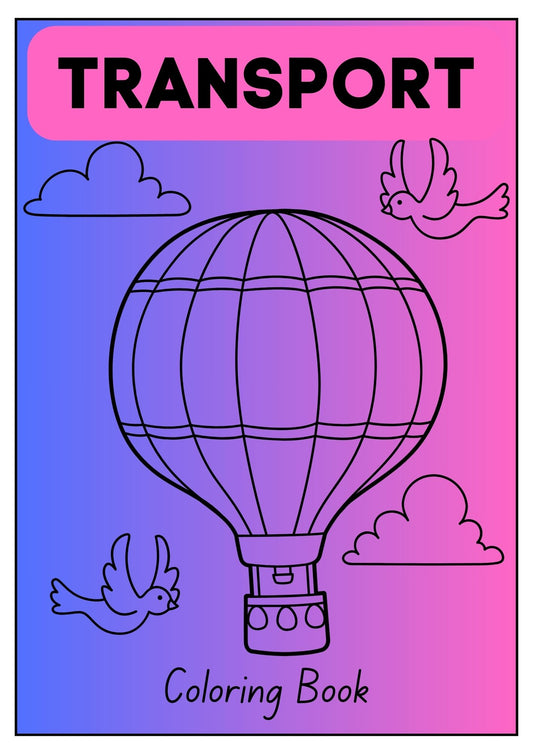 Methods of Transport Coloring Book