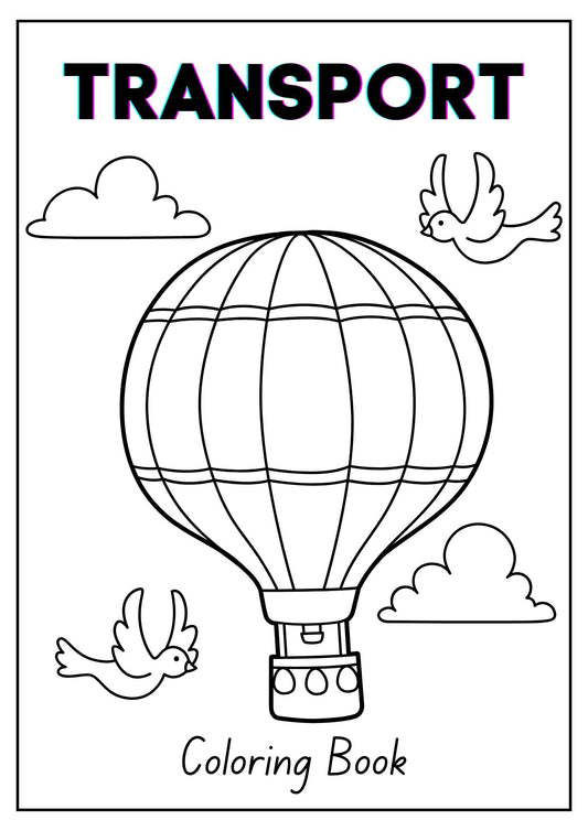 Methods of Transport Coloring Book